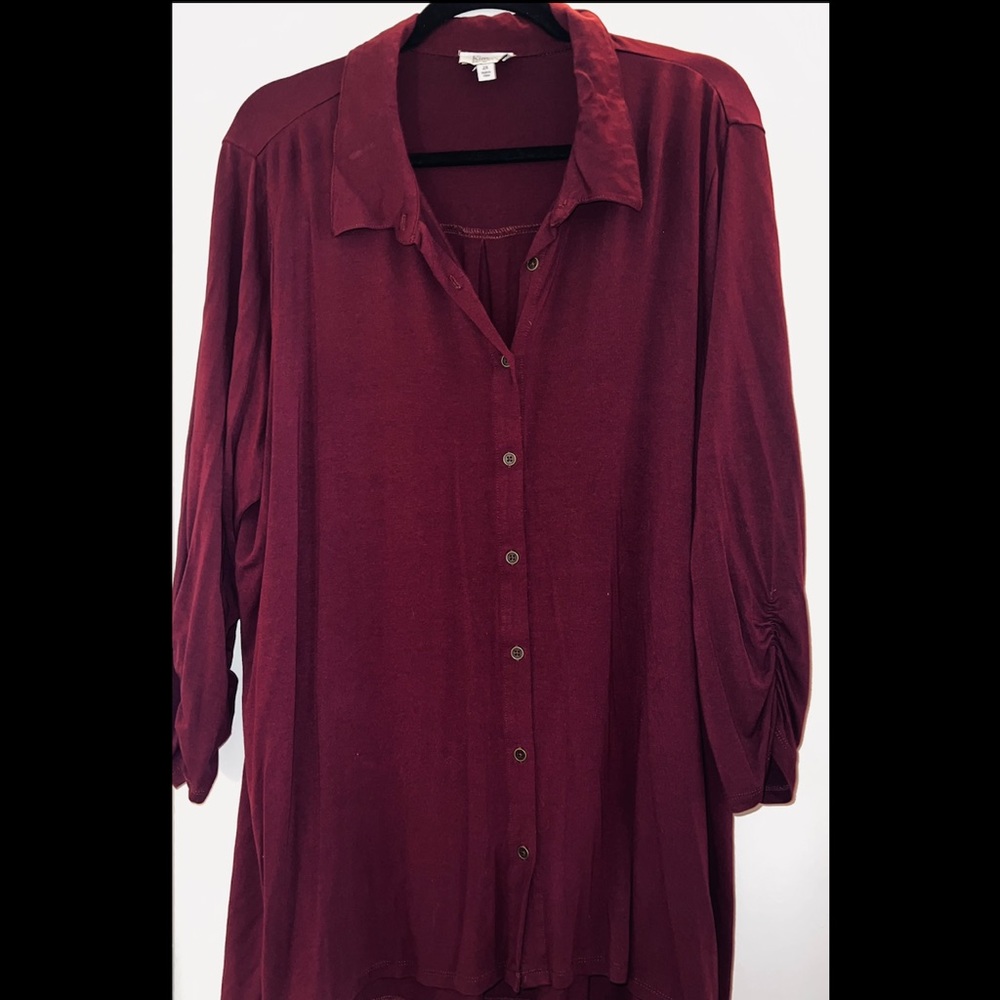 Long Sleeve Flowy Blouse